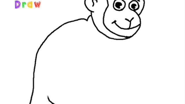 How to Draw a Monkey Easy Step by Step смотреть онлайн
