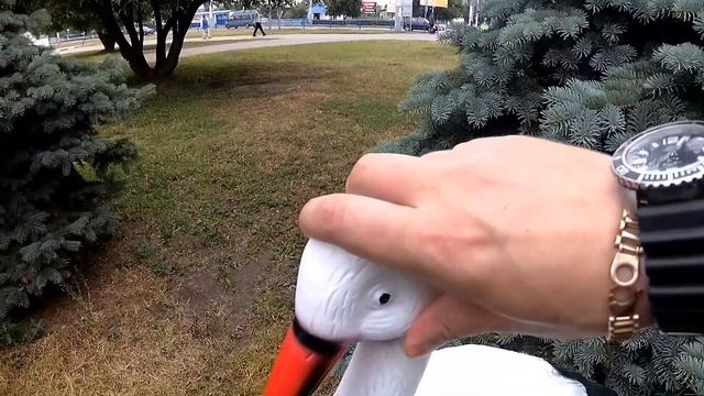 Садовая фигура аист большой смотреть онлайн