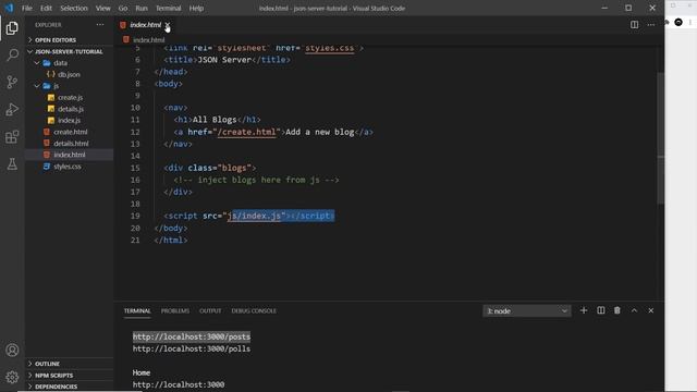 Up & Running with JSON Server (Part 1) смотреть онлайн