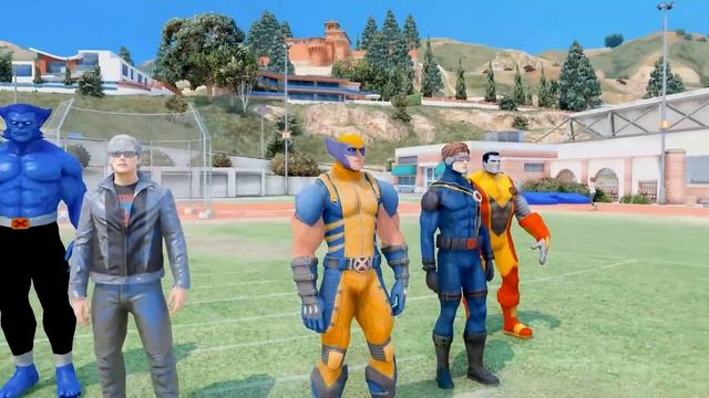 Барлық Супергеройлар жиналып Рассомаха сыныбымен төбелесті! (GTA V) смотреть онлайн