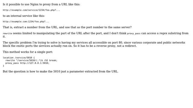 DevOps & SysAdmins: Nginx redirect to port specified in URL смотреть онлайн