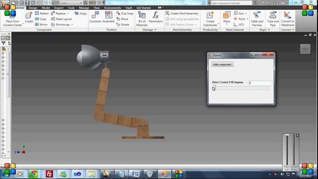 Using a C# program to animate a 3D model in Autodesk Inventor смотреть онлайн