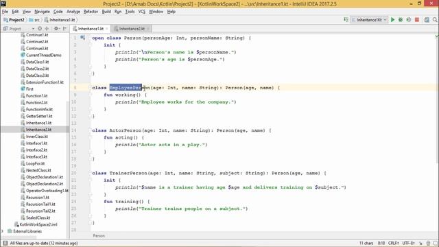 Kotlin - Inheritance смотреть онлайн