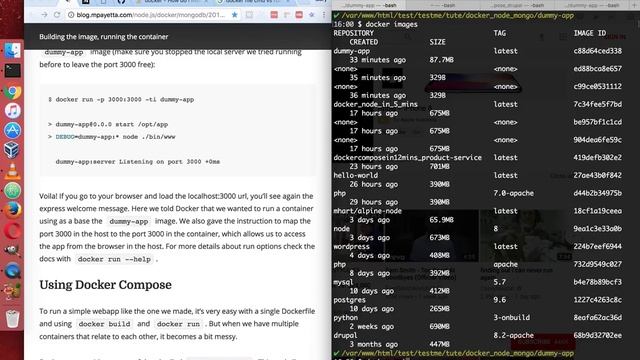 Build a simple express app with Docker. смотреть онлайн