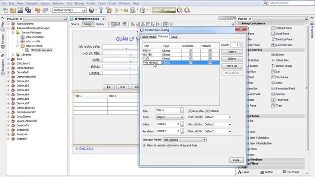 java2 Hướng dẫn làm assigment quản lý nhân viên P1 смотреть онлайн