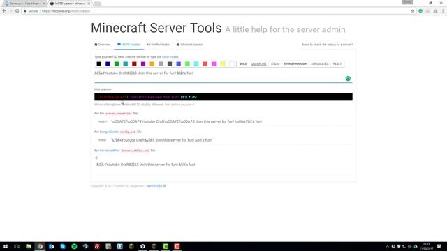 How to Create a Coloured MOTD - Minecraft Java смотреть онлайн