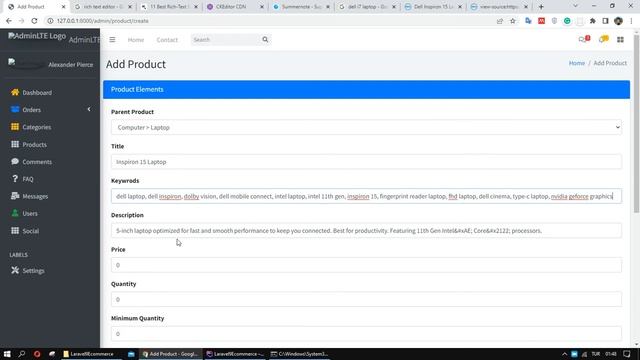 21 Laravel Rich Text Editor CKeditor Summernote Implementation.mp4 смотреть онлайн