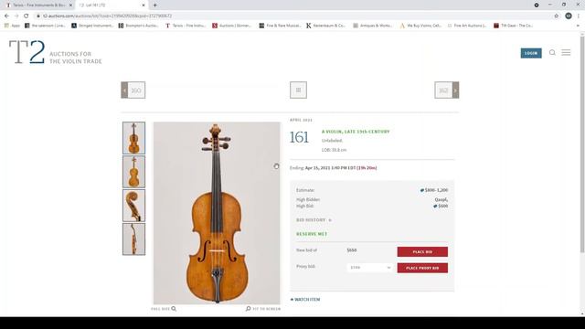 Tarisio T2 Auctions - Violins & Bows etc - Auction Review - 15th April 2021 (USA) смотреть онлайн