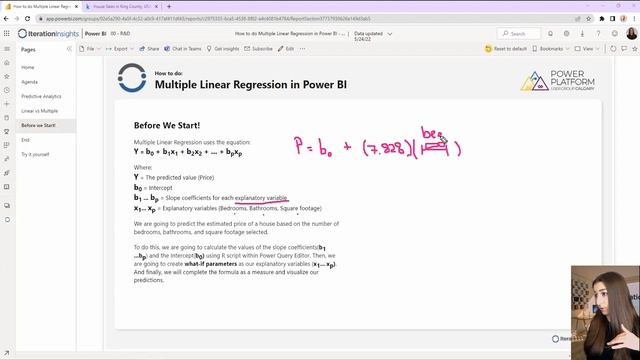 Multiple Linear Regression in Power BI using R Script смотреть онлайн