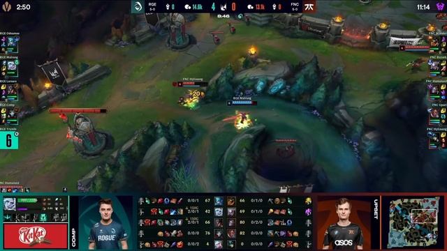 RGE vs. FNC - Неделя 3 День 1 | LEC Весенний сплит | Rogue vs. Fnatic (2022) смотреть онлайн
