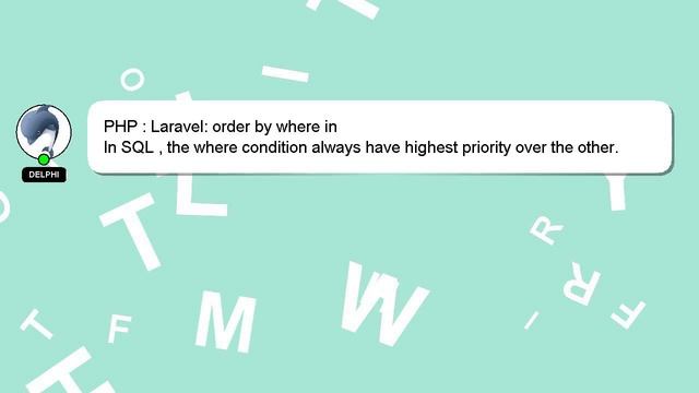 PHP : Laravel: order by where in смотреть онлайн