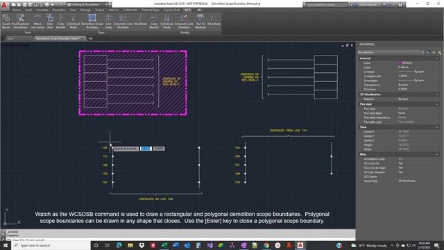 Demolition Scope Boundary 2019 App Demo ver: 2019.2.0.0 | AutoCAD 2019 смотреть онлайн