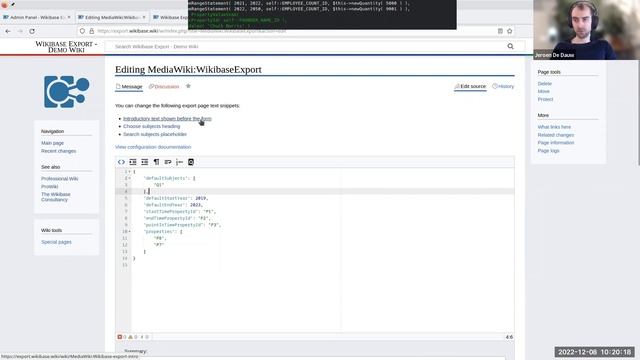 Early Demo of Wikibase Export смотреть онлайн