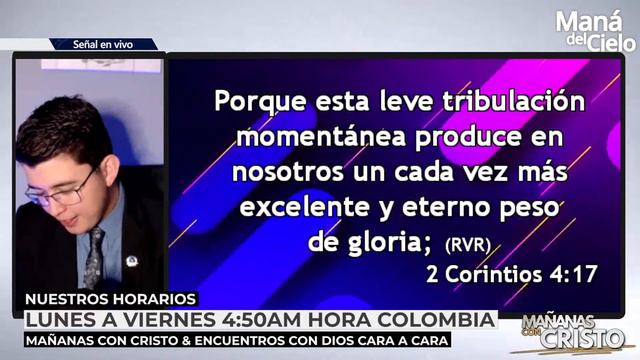 VUELVE A EMPEZAR "Dios tiene el Control"👏 CARA A CARA 🔥MAÑANAS CON CRISTO 🗣️Hno Sebastian Ramírez 🔴 смотреть онлайн