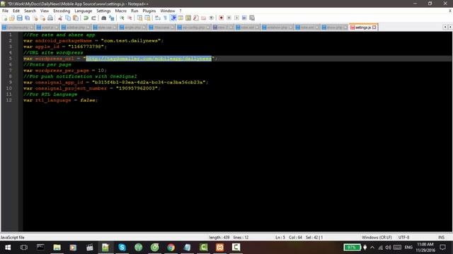 Step 2: Setting Wordpress & Setting Mobile News App смотреть онлайн