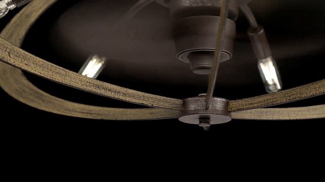Tamilyn™ 27.5" Ellipse Shade Ceiling Fan with Dimmable Lights - Aged Bronze Finish смотреть онлайн