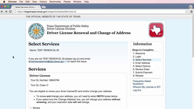 Texas.gov Driver License Renewal Demo Video смотреть онлайн