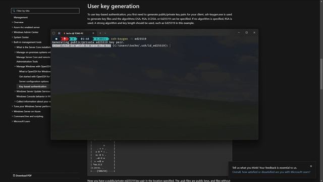 Set up SSH Server on Windows | Remote Secure Shell + Key Based Authentication смотреть онлайн