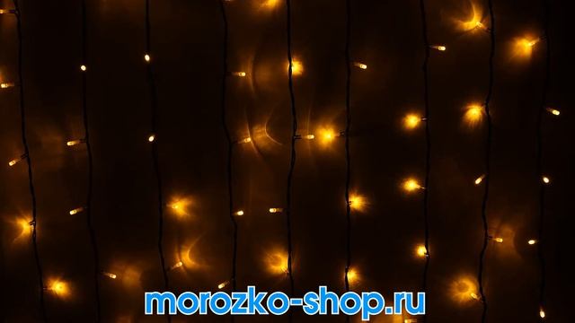 Занавес световой PLAY LIGHT, 600 желтых LED ламп, 1x6 м, коннектор, уличный, Beauty Led PCL601-11-2 смотреть онлайн