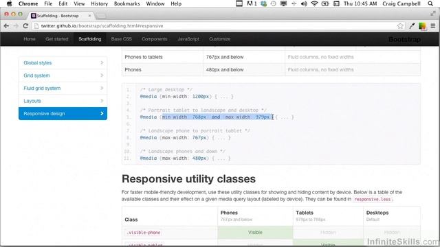 Twitter Bootstrap 2 Tutorial | Responsive Features смотреть онлайн