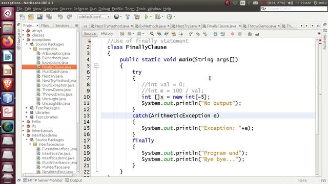 Core Java Programming Session 15: Exception Handling finally, throw and throws смотреть онлайн