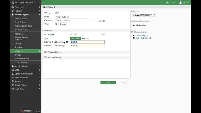 FortiGate Port Forwarding смотреть онлайн