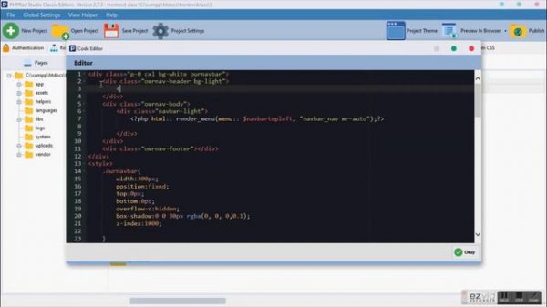 Sidenav 01 PHPRAD Frontend