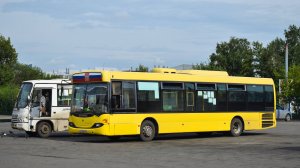 Автобус Scania OmniLink CL94UB (Е 633 ВВ 150). Покатушки по Барнаулу.