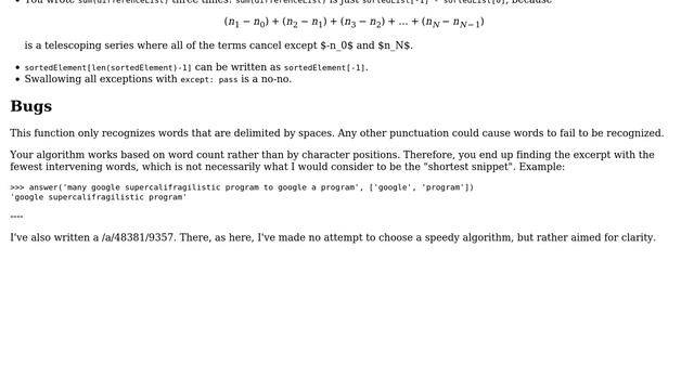 Code Review: Finding the shortest excerpt that contains all search terms (3 Solutions!!) смотреть онлайн