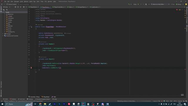Как сделать игру на Unity / Часть 4 / Получаем урон / Затемнение экрана смотреть онлайн