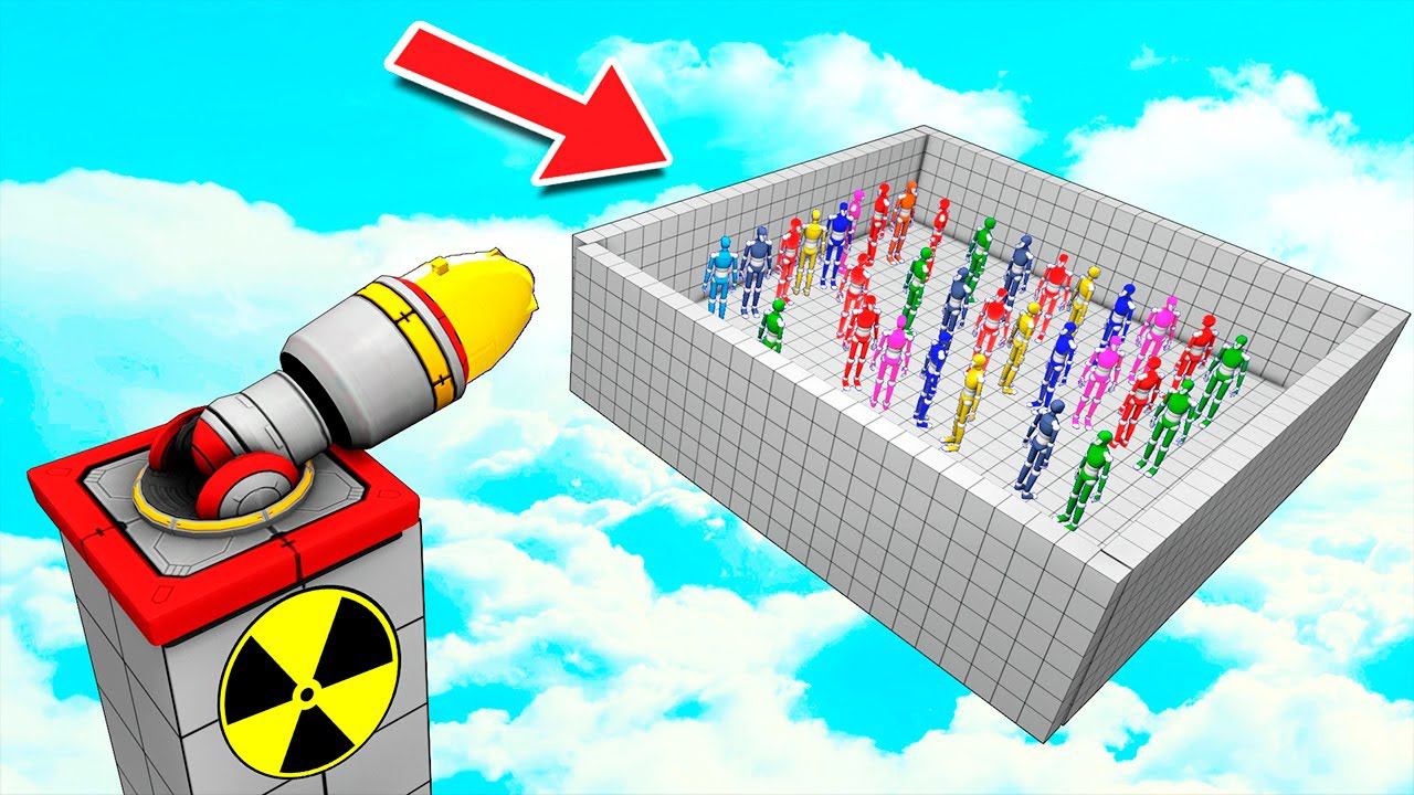 ЧТО С НИМИ БУДЕТ? САМАЯ МОЩНАЯ И ОГРОМНАЯ ЯДЕРНАЯ ПУШКА! БЕЗУМНЫЙ ЭКСПЕРИМЕНТ В FUN WITH RAGDOLLS смотреть онлайн