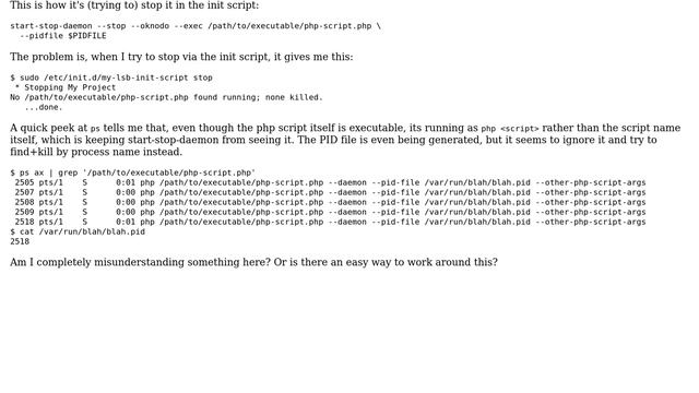 DevOps & SysAdmins: Launching a PHP daemon from an LSB init script w/ start-stop-daemon смотреть онлайн