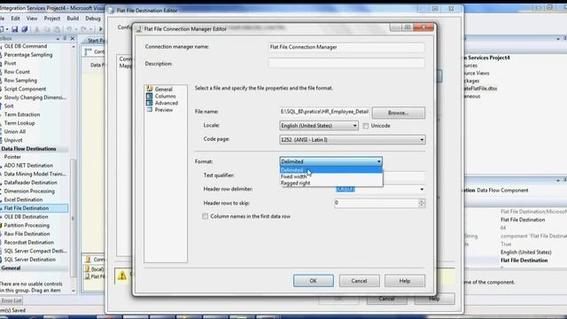 How to create text file and add date dynamically to a text file name in SSIS смотреть онлайн