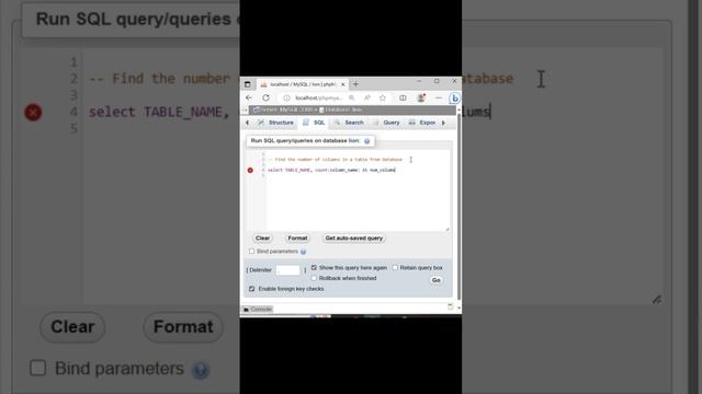 Find the total number of columns in a table #mysql смотреть онлайн