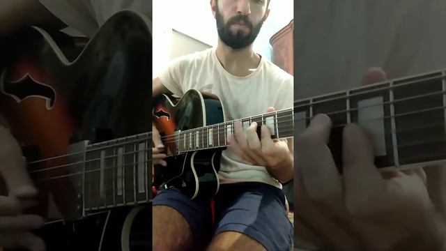 Anthropology (charlie parker) with my improv jazz guitar (ibanez af75bs) смотреть онлайн