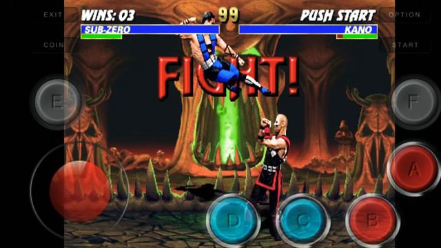 Mortal Kombat 3 на эмуляторе MAME4droid смотреть онлайн