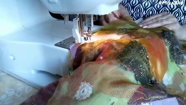 Печворк.Свободноходовая стежка "Пиццы" ♥ Художественная стежка ♥ Mila Bali смотреть онлайн