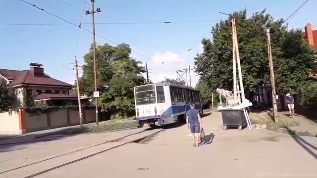 Таганрог. Трамвайные пути перед ремонтом. смотреть онлайн