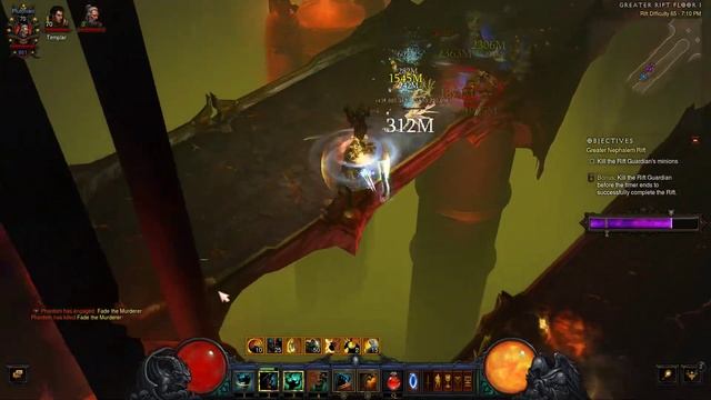 Diablo III - Barbarian Greater Rift 65 - Nvidia GTX 1050 2GB смотреть онлайн