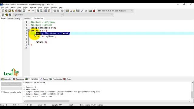 Strings in C++ | Introduction to Strings| Concatenation, Numbers & String | Lecture#09 смотреть онлайн