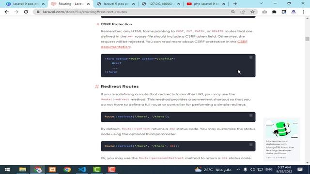 8 - Basic Routing in laravel 9 | دورة شرح لارافيل 9 كاملا | - level 2 смотреть онлайн