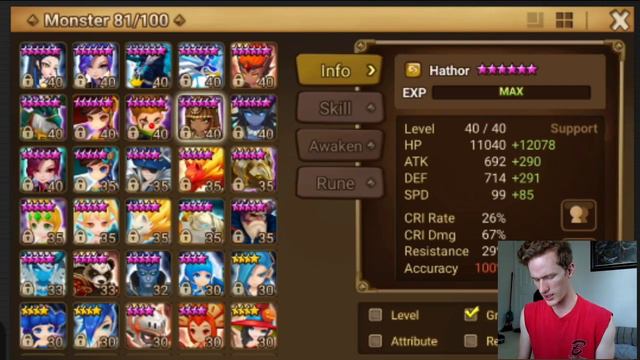 Summoners War | Just Account Things (monsters, runes, B10 teams) смотреть онлайн