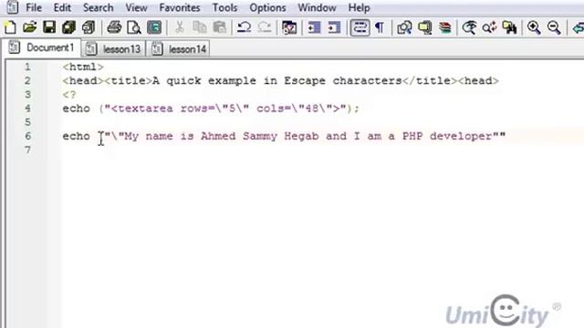 Learning PHP Programming Lesson 9: Escape Characters смотреть онлайн