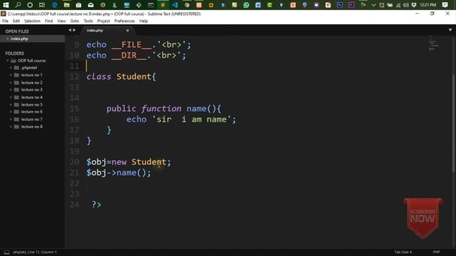 PHP OOP & MySQLi Part 08 : Magic Constant in OOP | Hindi Urdu смотреть онлайн