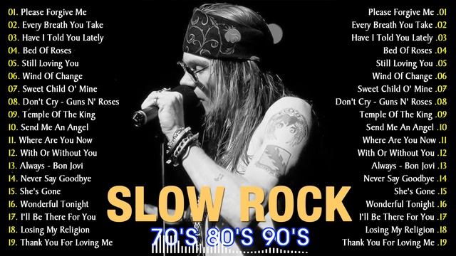 The Best Rock Ballads Songs Of All Time | Gun N'Roses, Scorpions, Bon Jovi,  Ledzeppelin, Nazareth