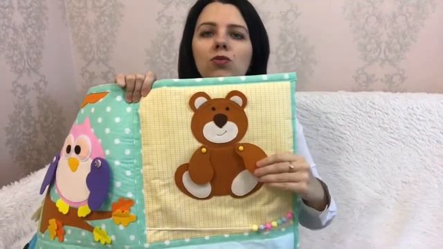 Развивающий коврик из фетра,видеообзор смотреть онлайн