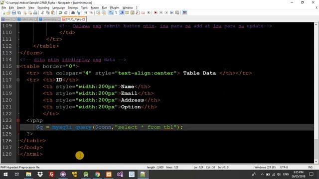 Basic PHP CRUD - Retrieve смотреть онлайн