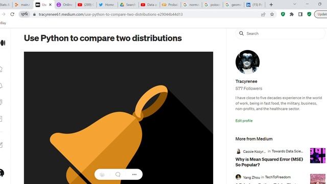 Use Python to compare two distributions - blog post смотреть онлайн