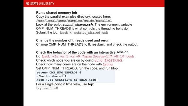 Henry2: Basic HPC Workshop: Parallel Jobs смотреть онлайн