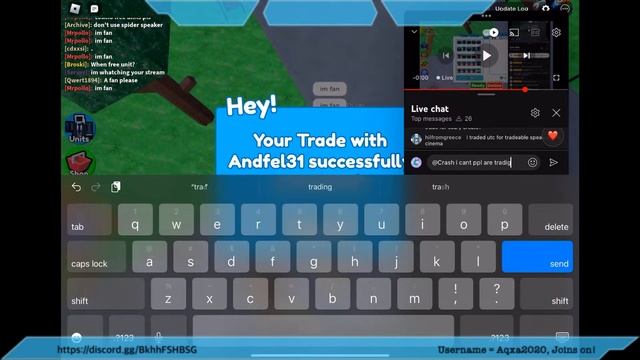 (? LIVE) JOIN ME FOR FREE UNITS/GEMS IN TOILET TOWER DEFENSE смотреть онлайн